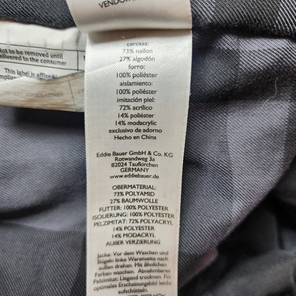 Eddie Bauer Womens Faux Fur Hood Parka Coat Medium Winter Streetwear Outdoor - Picture 6 of 16